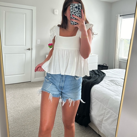 Vici White Babydoll Top - Picture 2 of 9